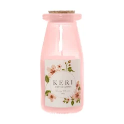 Scented Milk Jar Candle Melody Cherry Blossom 90g 6x12.5cmH