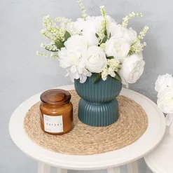 Seagrass Round Table Placemat Set 2 Natural Beige (38cmD)