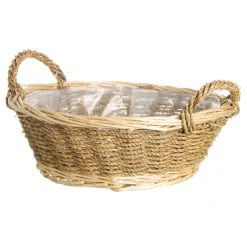 Seagrass Willow Tray Round Natural (29cmDx10cmH)