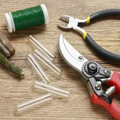 Secateurs Garden Shears Branch Cut Red Handle (25cm - 10")