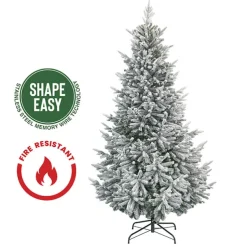 Shape Easy Forest Snow Pine Xmas Tree White (1.2x2mH)