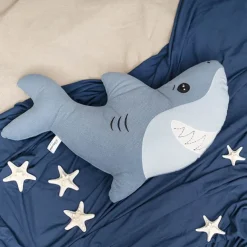 Shark Smiley George Plush Toy Blue (47x10x33cmH)