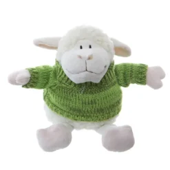 Sheep Lambert with Jumper White Green (25cmHT)