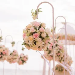 Shepherd Hook Metal White (130cmH) 2Parts