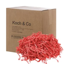 Shredded Paper Filler Food Grade 3mm Red 1kg Box