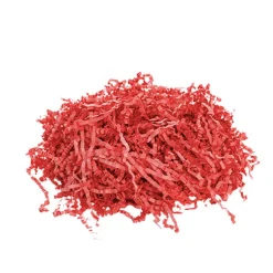 Shredded Paper Filler Food Grade 3mm Red 1kg Box