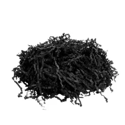 Shredded Paper Filler Food Grade 3mm Black 1kg Box