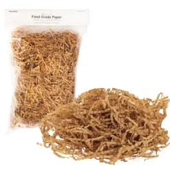 Shredded Paper Food Grade 4mm 40gsm Kraft Brown 1kg Box