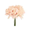 Siena Real Touch Rose Bouquet x 5 Heads Soft Peach (26cmH)