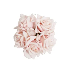 Siena Real Touch Rose Bouquet x 5 Heads Blush Pink (26cmH)