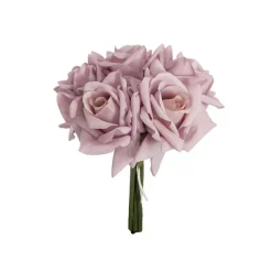 Siena Real Touch Rose Bouquet x 5 Heads Powder Pink (26cmH)