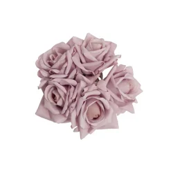 Siena Real Touch Rose Bouquet x 5 Heads Powder Pink (26cmH)
