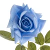 Siena Real Touch Rose Full Bloom Soft Blue (60cmH)