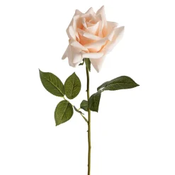 Siena Real Touch Rose Full Bloom Soft Peach (60cmH)