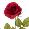 Siena Real Touch Rose Half Open Bud Red (60cmH)
