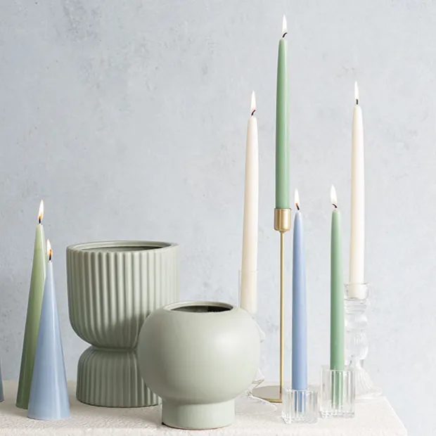 Signature Taper Dinner Candle Pack 2 French Blue (2x25cmH)