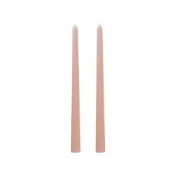 Signature Taper Dinner Candle Pack 2 Pale Pink (2x25cmH)