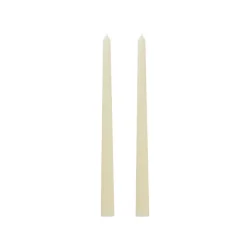 Signature Taper Dinner Candle Pack 2 Ivory (2x25cmH)