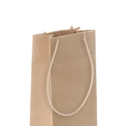 Single Bottle Kraft Bag each Natural (11Wx7Gx35cmH)