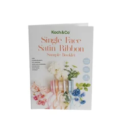 Single Face Satin Ribbon 15mm Sample Swatch Book (A4)