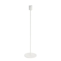 Single Metal Taper Candle Holders White (8.8x35cmH)
