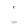 Single Metal Taper Candle Holder Gold (8x22cmH)