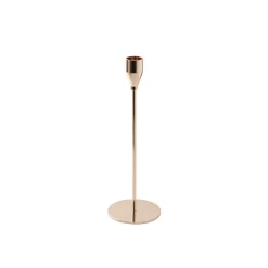Single Metal Taper Candle Holder Gold (8x22cmH)