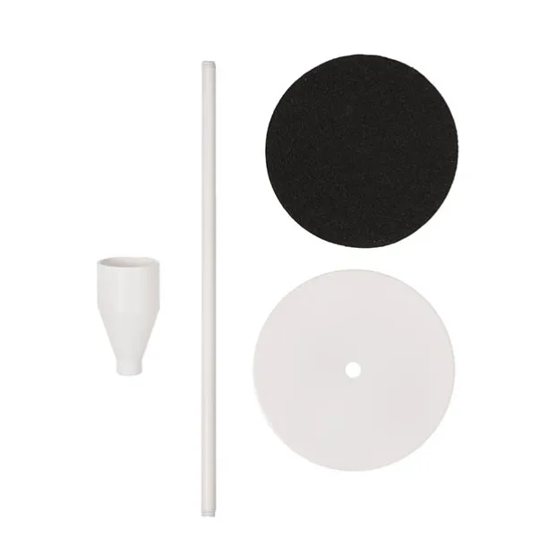 Single Metal Taper Candle Holder White (8x22cmH)