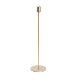 Single Metal Taper Candle Holders Gold (8.8x35cmH)