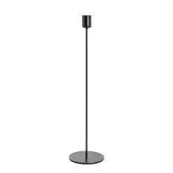 Single Metal Taper Candle Holders Black (8.8x35cmH)