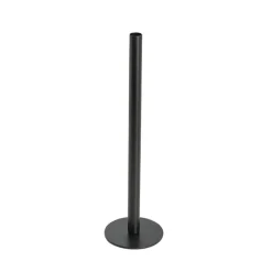 Single Metal Tube Vase Black (8cmDx28cmH)