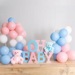 Single Wooden Letter "B" White (18cmH)