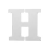 Single Wooden Letter "H" White (18cmH)