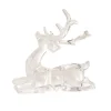 Sitting Acrylic Reindeer Clear (11.5cmH)