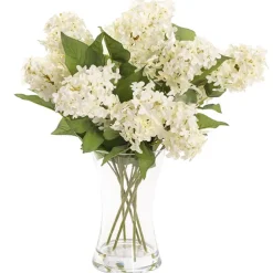 Sophia Flower Arrangement w Resin Water White (30x44cmH)