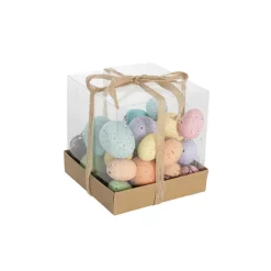 Speckled Assorted Easter Eggs in Box Pack28 Multi Mixed Size