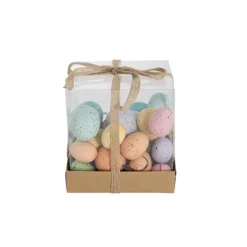 Speckled Assorted Easter Eggs in Box Pack28 Multi Mixed Size