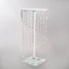 Spiral Crystal Centrepiece Stand Round Clear (62cmH)