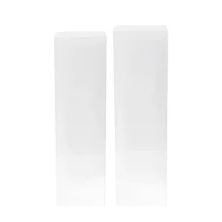 Square Acrylic Plinth Set 2 Clear (29x80cmH)