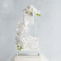 Square Cake Separator Stand White (15x15x15cmH)