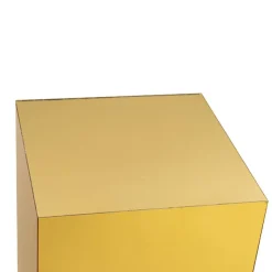 Square Deluxe Acrylic Plinth Set 2 Mirror Gold (30x90cmH)
