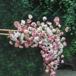 Square Metal Wedding Flower Arch Shiny Gold (151Wx19Dx210cm