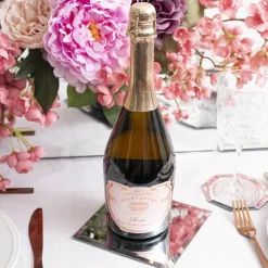 Square Mirror Glass Bevelled Plate Pack 4 Silver (15x15cmH)