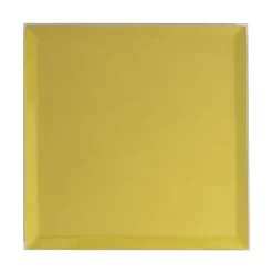 Square Mirror Glass Bevelled Plate Pack2 Gold (30.5x30.5cmH)