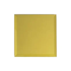 Square Mirror Glass Bevelled Plate Pack 4 Gold (10x10cmH)