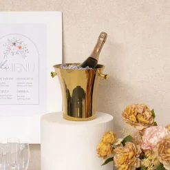 Stainless Steel Champagne Cooler 5L Gold (23cmDx23cmH)