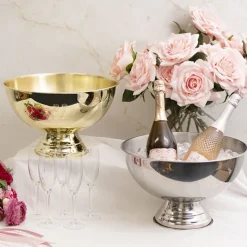 Stainless Steel Champagne Cooler 13.5L Gold (39.5cmDx25cmH)