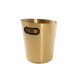 Stainless Steel Ice Bucket w Handle 5L Gold(18x13.5x21.5cmH)