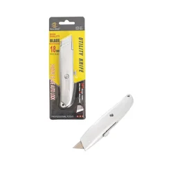 Standard Metal Retractable Packing Plastic Knife (15cm - 6")