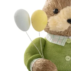 Standing Male Bunny Holding Egg Pick Green (62cmH)